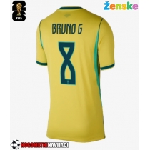 Ženske Nogometnih dresov Brazilija Bruno Guimaraes #8 Domači SP 2026 Kratki rokavi